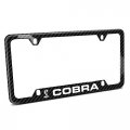 Ipick Image Made For Ford Mustang Cobra Black Real Carbon Fiber 50 States License Plate Frame