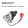 Waltyotur Ignition Switch Fuel Cap Lock Keys Replacement For Yamaha Vstar 650 1100 98-17