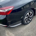 Ecotric Rear Bumper Lip Compatible With 2016-2017 Accord 4 Door Sedan Diffuser Spoiler Splitter Valance Underbody Pair Carbon