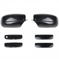 Sportuli Carbon Fiber Side Mirror Caps Door Handle Covers Replace For 2011-2021 2022 2023 2024 Dodge Charger 