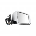 Astra Depot Right Hand White Rearview Mirror Electric Heated Memory Recall Adjust Turn Signal Floor Light Compatible For