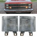 Kyyet Pair Clear Lens Park Signal Lights Compatible With 1983-1988 Chevy Blazer Gmc Pickup Truck Driver And Passenger Side W