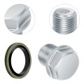 Oil Drain Plug And Gasket For Suzuki Burgman 650 Gsx R600 R750 Hayabusa Gsx1300r Boulevard M109r B King Gsx1300bk 09247-14036