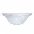 Aspen Creative 23140-11a Etched Alabaster Transitional Style Replacement Glass Shade For Medium Base Socket Torchiere Lamp Swag 