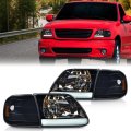 Led Drl Headlights For Ford Expedition 1997-2002 Fit F150 1998-2003 F250 Light Duty 1997-1999 W Corner Lamps Smoky Lens Black