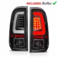Amerilite For 2008-2016 Ford F250 F350 F450 Sd Black C-type Led Tube Tail Lights W Reverse Bulb Passenger And Driver Side