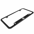 Ipick Image For Jeep Willys Star Logo Black Real 3k Carbon Fiber 50 States 4 Holes License Plate Frame