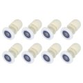 8 Pcs 27mm Shower Door Rollers Wheels Replacement White 