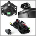 Auto Dynasty Compatible With Mitsubishi Outlander Sport Pair Of Bumper Driving Fog Lights Wiring Kit Switch Smoked Lens
