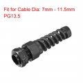 Uxcell Pg13 5 Cable Gland Waterproof Ip68 Nylon Joint Adjustable Locknut With Strain Relief For 7-11 5mm Dia Wire