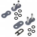 Caltric Grey O-ring Drive Chain Compatible With Honda Cb250 Cb-250 Nighthawk 250 1991-1997 1999-2007