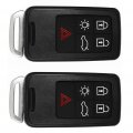Ocpty 2 Pcs Flip Key Entry Remote Control Uncut Fob Shell Case Replacement For Volvo S60 S80 V70 Xc60 Xc70 V60 Pg788a