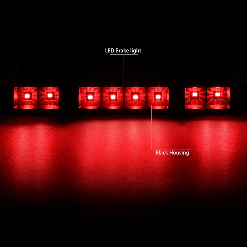 3bl-f15092-led-bk Led Third Brake Light Black Housing For 92-96 Ford F150 And 92-97 F250 F350 Waterproof Rear Tail Assembly
