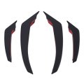 Front Bumper Spoiler Canards Decorative Aerodynamic Lip Splitter For Stelvio 2017 Set Of 4 