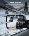 Ocpty Towing Mirror Left Side Replacement Fit For 2004-2014d For F-150 Series Truck Pickup Tow Power Adjusted Heated Turn