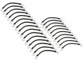 The Rop Shop Pack Of 25 15 Black Rubber Tarp Strap For Flatbed Roof Rack Tire Chain Tie