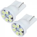 Ocpty 25 Pack White T5 Led Light Bulb T10 194 Bright Instrument Panel Gauge Cluster Dashboard Bulbs With Twist Lock Socket