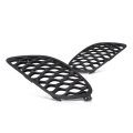 Fog Light Covers For Dodge Charger 2015 To 2023 Front Driver And Passenger Side Pair Textured Black Models With Hood Scoop 