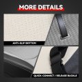 Sport Series Full Set Automotive Seat Interior Covers Universal For Most Car Suv Truck Airbag Compatible Gray Leather