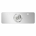 Ipick Image Made For Buick 3d Chrome Metal Logo 12 X 4 25 European Look Half-size Stainless Steel License Plate