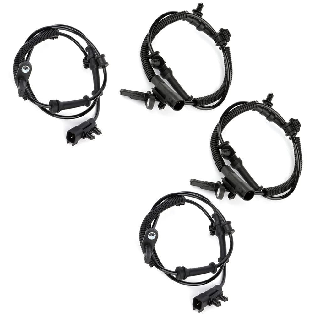 4pcs Abs Wheel Speed Sensor Set Front And Rear For Dodge Durango 2011 2012 2014 2015 Jeep Grand Cherokee 2016 Als2059 Als2064