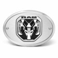 Ipick Image Made For Ram 2019 Up 3d Logo On Brushed Oval Billet Aluminum 2 Inch Tow Hitch Cover