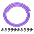 3 Feet Fuel Line Hose 16 Inch 5mm Id Silicone With 10pcs Clamps Petrol Gas Tube For Motorcycle Dirt Pit Bike Atv Snowmobile 