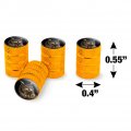 Owl Valve Stem Caps For Tire Rim Wheel Aluminum Yellow