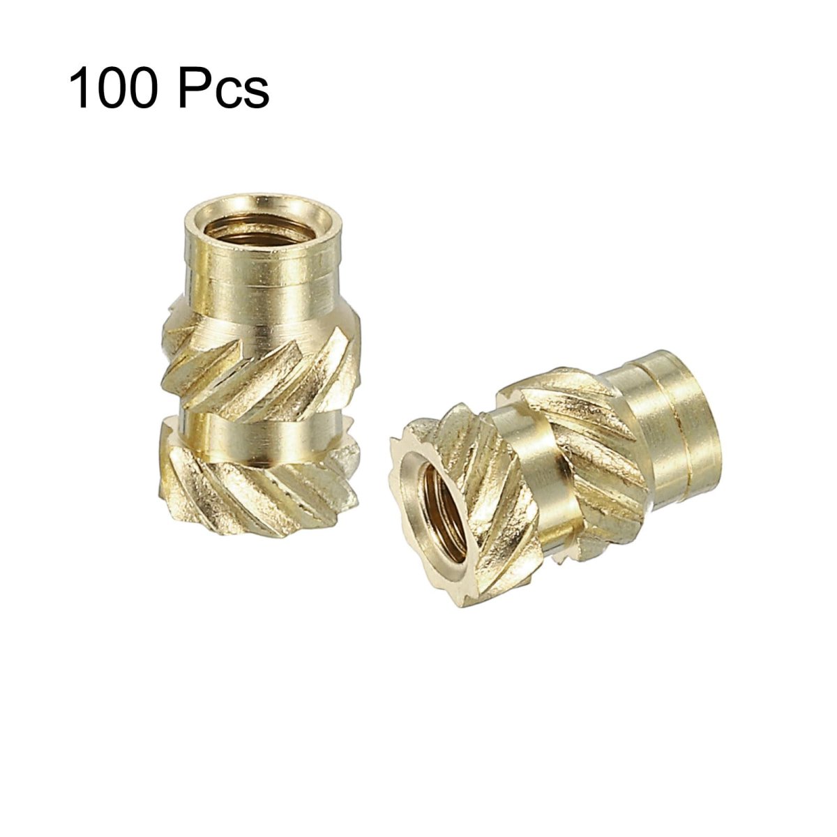 Knurled Insert Nuts 100pcs M3 X 7 5mm L Od 3d Printing Brass Female Threadeds Heat Set Insert Embedment