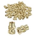 Knurled Insert Nuts 100pcs M3 X 7 5mm L Od 3d Printing Brass Female Threadeds Heat Set Insert Embedment 