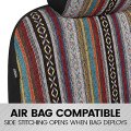Saddle Blanket Seat Covers Full Set Multi Color Baja Striped Woven Mexican Car With Headrest For Truck Auto Van Suv Universal