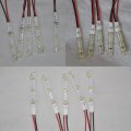 Polarlander Waterproof Flexible Yellow Led Light Automobile Decoration Strip 5pcs 120 Degree Angle View With Double Side