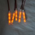 Polarlander Waterproof Flexible Yellow Led Light Automobile Decoration Strip 5pcs 120 Degree Angle View With Double Side