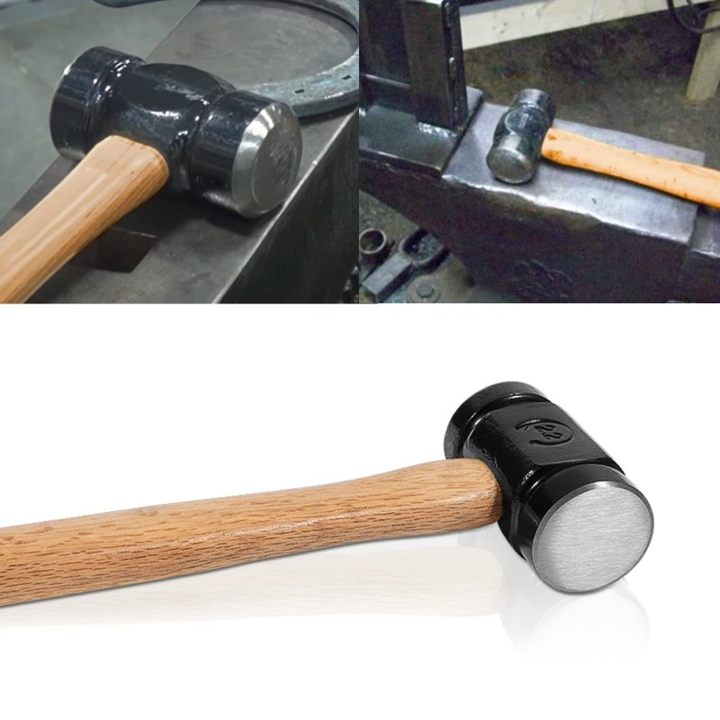 36oz Rounding Hammer 61b For Handmade Farrier Forge Tool Versatile Blacksmith Forging