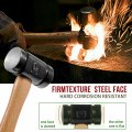 36oz Rounding Hammer 61b For Handmade Farrier Forge Tool Versatile Blacksmith Forging
