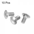 Uxcell 3 8-16x3 4 Carriage Bolt Round Head Square Neck 304 Stainless Steel 10pcs