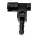 Windshield Wiper Nozzle For Freightliner Fld112 1999 To 2007 Driver Or Passenger Side Black Plastic 0 063 In Hose Port