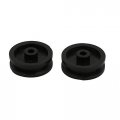 Uxcell 100pcs 13mm Dia Plastic Belt Pulley Black For Diy Model
