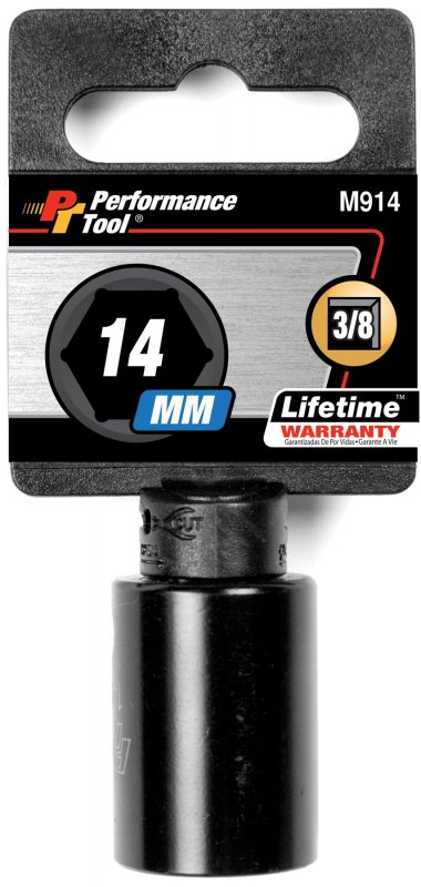 Performance Tool M914 3 8-inch 14mm 6pt Impact Socket