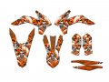2015 Sxf Jester Orange Senge Graphics Base Kit For Ktm 