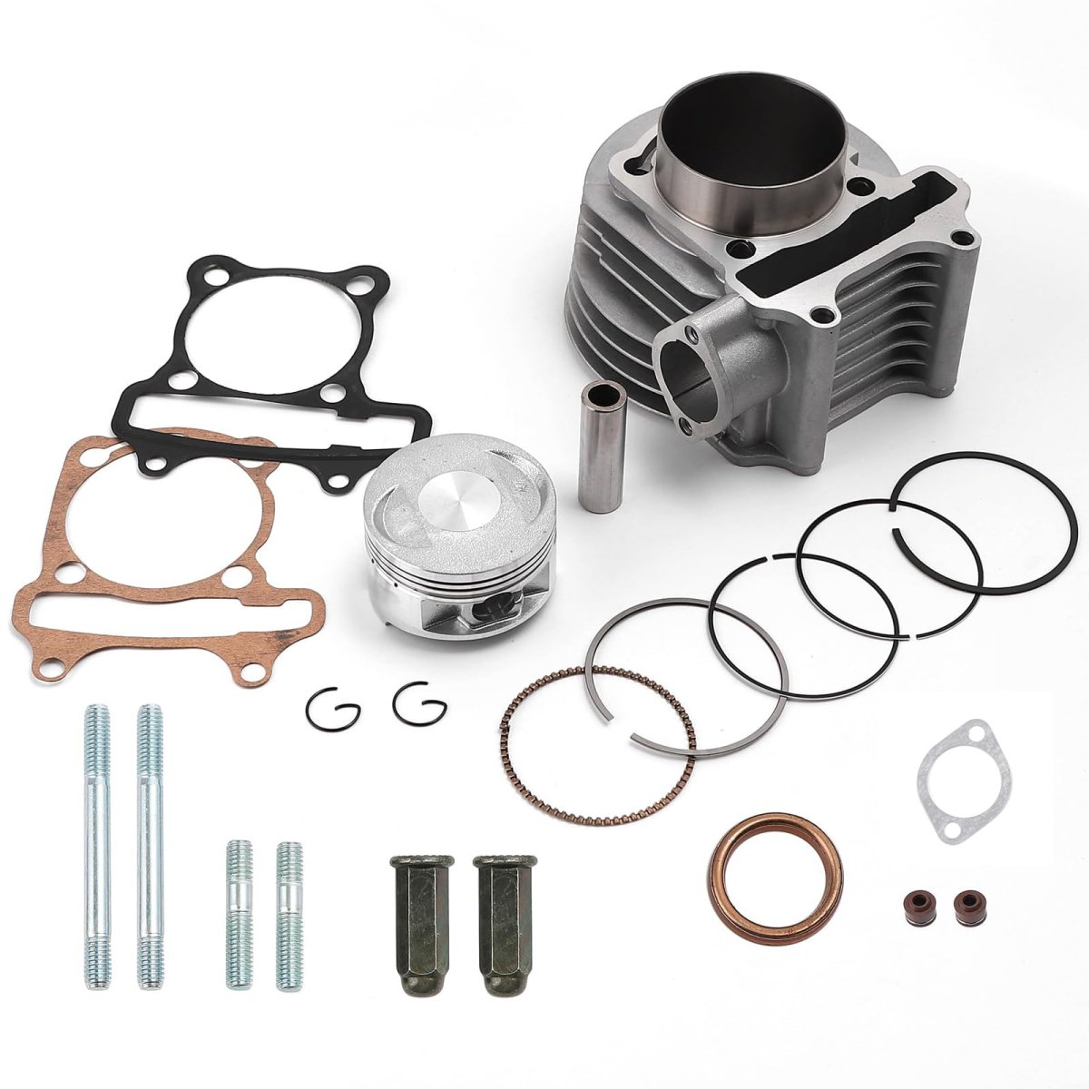 Minho Gy6 61mm 2 40 Cylinder Top End Rebuild Kit With Piston Ring Gasket Made Of Aluminum Alloy For Chinese 4-stroke 170cc