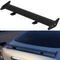 Universal Adjustable Rear Spoiler Wing Abs Plastic Black Direct Fit Easy Install For Cars 44 In Length 