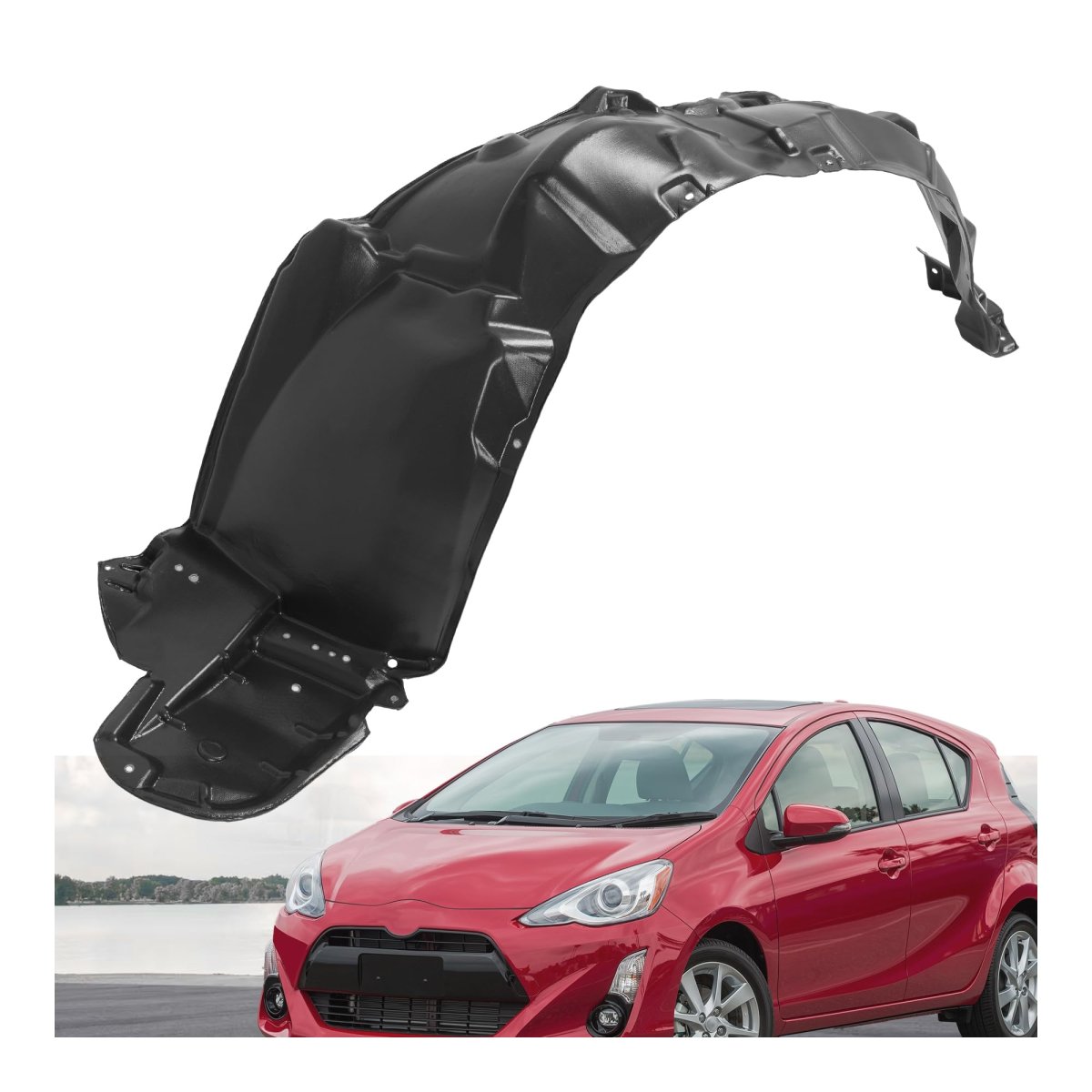 Front Left Inner Fender Liner Panel For 2010 2015 Toyota Prius Driver Side Wheel Splash Guard Replacement 5387647070 To1248158
