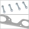 Auto Dynasty Aluminum Exhaust Manifold Header Gasket Set Compatible With 07-11 Jeep Wrangler