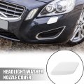 X Autohaux 39802681 Car Front Left Headlight Washer Spray Nozzle Cover For Volvo S60 V60 2011-2013 Headlamp Cleaning Cap Lid