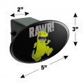 Rugrats Reptar Rawr Oval Tow Trailer Hitch Cover Plug Insert