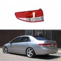 Waltyotur Clear Len Tail Lights Brake Lamp Left Driver Outer Light Red Replacement For Honda Accord Sedan 2003-2004