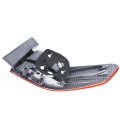 Waltyotur Clear Len Tail Lights Brake Lamp Left Driver Outer Light Red Replacement For Honda Accord Sedan 2003-2004