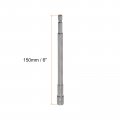 Uxcell 1 4 Quick-change Hex Shank Nut Setter Driver Drill Bit 6 Length Sae No-magnetic