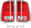 Led Tail Lights For Dodge Ram 1500 2013 2018 And 2500 3500 2014 Rear Brake Lamp Assembly With Red Lens Bulbs Harness Driver 